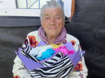 Жительница села Чугуевка Анастасия Ивановна Кравченко отметила 95-летний юбилей! 