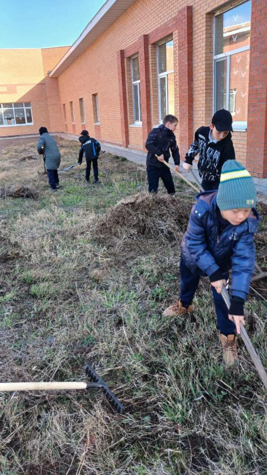 В школе села Шумный прошел субботник